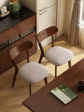 Walnut Color Dining Chairen FAS Grade Oak Natural Made in North America 100% Dirt-free W1283P263668