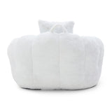 Giant Bean Bag Chair withFootstool, Oversized Bean Bag for Adults and Kids, Faux Fur Shell-Shaped 57728667