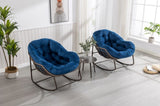Outdoor Rattan Rocking Chair,Padded Cushion Rocker Recliner Chair Outdoor for Front Porch, Living W640105286