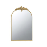 24" x 36" Arched Wall Mirror with Gold Metal Frame, Wall Mirror for Living Room Bedroom Hallway W2078135193