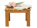 Wooden Square Side End Table Patio Coffee Bistro Table Indoor Outdoor Natural 59916262