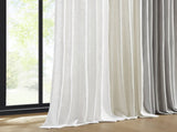 2- Piece 40x102" 300gsm poly linen curtain with 7 pinch pleat per pc B035P482982