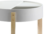 Bodfish White & Natural Round End Table B2726P244960