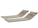 2PCS Set Outdoor Lounge Chair Cushion Replacement Patio Funiture Seat Cushion Chaise Lounge 50783120