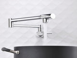 Brass Foldable Kitchen Faucet Rotatable Tap Only for Cold Water Chrome 38584869