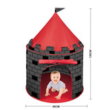 Kids Knight Castle Play Tent with 100 Pit Balls, Pop-up Play Tent with Storage Pocket 30877250