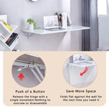 Laundry Room Folding Table Wall Mounted Folding Table for Small Spaces,Fold Down W3226P325707