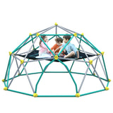 ZNTS 10ft Geometric Dome Climber Play Center, Kids Climbing Dome Tower with Hammock, Rust & UV Resistant MS322583AAF