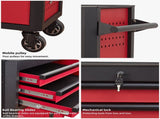 28 Inch 3-Drawer Rolling Tool Chest with Wheels, Steel Tool Cabinets with Drawers, Liners and W3037P309498