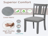 Wooden Dining Chairs Set of 4, Kitchen Chair with Padded Seat, Upholstered Side Chair for Dining 36989505