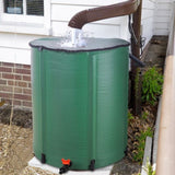 ZNTS 66 Gallon Folding Rain Barrel Water Collector Green 52937167