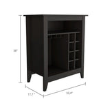 DEPOT E-SHOP Mojito Bar Cabinet, One Open Drawer, One Open Shelf, Black B097133096