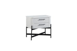 2 Drawer Nightstand - White B2699P270991