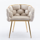 Luxury modern simple leisure velvet single sofa chair bedroom lazy person household dresser stool W117067862