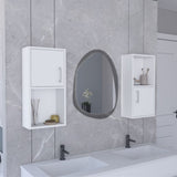 Oba 2-Pc Wall-Mounted Bathroom Medicine Cabinet with Open and Closed Storage B200P188845