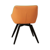A set of 2 dining chairs, medieval modern kitchen dining chair, PU decorative chairs with black 70507914