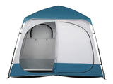 229*229*122cm Oxford Cloth Double Dressing Tent Blue/White 03192884