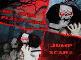 1.8ft Halloween Decoration Scary Clown, Sound-Actived Party Decor with Creepy Sound , Scary Haunted 19947782