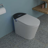 ZNTS Smart Toilet with Bidet Built in, Auto Open & Close, Elongated Heated seat, Foot Sensor Flush, LED W1243P203328