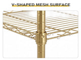 5-layer display rack with adjustable layer spacing, plug-in deformable structure, adjustable feet, 43103074