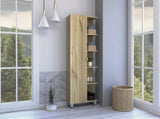 Portland 5-Shelf Linen Cabinet Light Oak B06280251