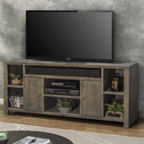 Joshua Creek 64 inch TV Stand Console for TVs up to 70 inches, No Assembly Required, Barnwood Finish GL-B108P160170