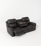 Breathable Fabric Power Reclining Sofa with Drop Down Table,USB Button and Wireless Charger W1896115274