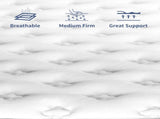 King Size Mattress in a Box 12 Inch Memory Foam Hybrid Mattress with Pocketed Springs Medium Firm 81220391