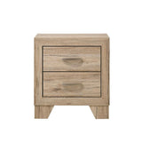 2 Drawers PB Nightstand in Natural Finish B016P256426