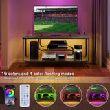 ZNTS TV Stand Power Outlets and LED Lights - TV Stand for TVs up to 55 Inch, Entertainment Center 82171090