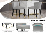 27inch-counterstool, modern design with smooth, light - colored fabricnd circular footrest with N780P224409G