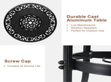 32*32*41" Outdoor Patio Cast Aluminum Round Bar Table 49406903