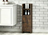 Slim Freestanding Bathroom Storage Cabinet, Narrow Floor Organizer with Open Shelves & Adjustable 44886626
