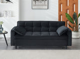 Modern velvet sofa, sofa pull-out bed, small love seat casual sofa with back, with pillow, pockets, 49433073