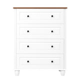Modern Chest of Drawers, 4 Drawer Dresser, Tall Wood Storage Cabinet for Living Room, Entryway, W1157P307939