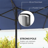 Outdoor Umbrella-Blue White 29565586