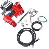 ZNTS Diesel Gasoline Fuel Transfer Pump 20GPM 12V w/Oil Meter for Gas Diesel Kerosene 71597434