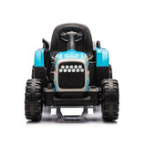 ZNTS Ride on Tractor with Trailer,24V Battery Powered Electric Tractor Toy, 200w*2motor W1578P193906