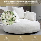 COOLMORE Lazy Sofa Durable Comfort Lounger High Back Bean Bag Chair Couch With Three Pillows for W395P252048