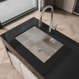 Kitchen Sink 27" x 19" Multifunctional Undermount Workstation Kitchen Sink S304 Stainless Steel T3177P286043