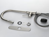 Single Handle High Arc Pull Out Kitchen Faucet,Single Level Stainless Steel Kitchen Sink Faucets 15374222
