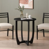 ZNTS Brechtel Round Solid Wood Dining Table 57522.00IBLK