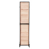 3 Panel Dividers and Folding Privacy Screen Natural Wooden Partitions 6ft Wall Divider for W1757122147