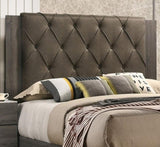 Contemporary 1pc California King Size Bed Bedroom Furniture Tufted Design Headboard Rubberwood 1pc B011P236788
