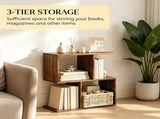 Narrow Side Table with Storage Shelves, 19.7" W x 7.7" D x 22.8" H 79119000