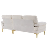 Three-Seat Simple And Stylish Indoor Modular Sofa Beige 82830683