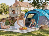 4 Person Pop Up Tent for Camping, Waterproof Instant Family Tent with Front Awning, Automatic Tent 87386314