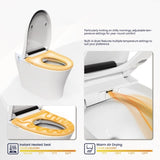 ZNTS Luxury Smart Toilet Bidet Built In, Bidet Toilet Heated Seat, Elongated Japanese Toilet 52919809