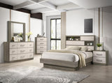 Gem Modern Style 4-Drawer Chest Made with Wood in Beige & Brown B009P254156
