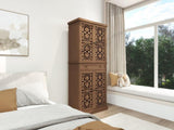 4 Door Cabinet with 1 Drawer, with 4 Adjustable Inner Shelves, Storage Cabinet W688P179032